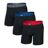 SAXX Essential Cotton Stretch Cotton Boxer Brief 6" - 3 Pack