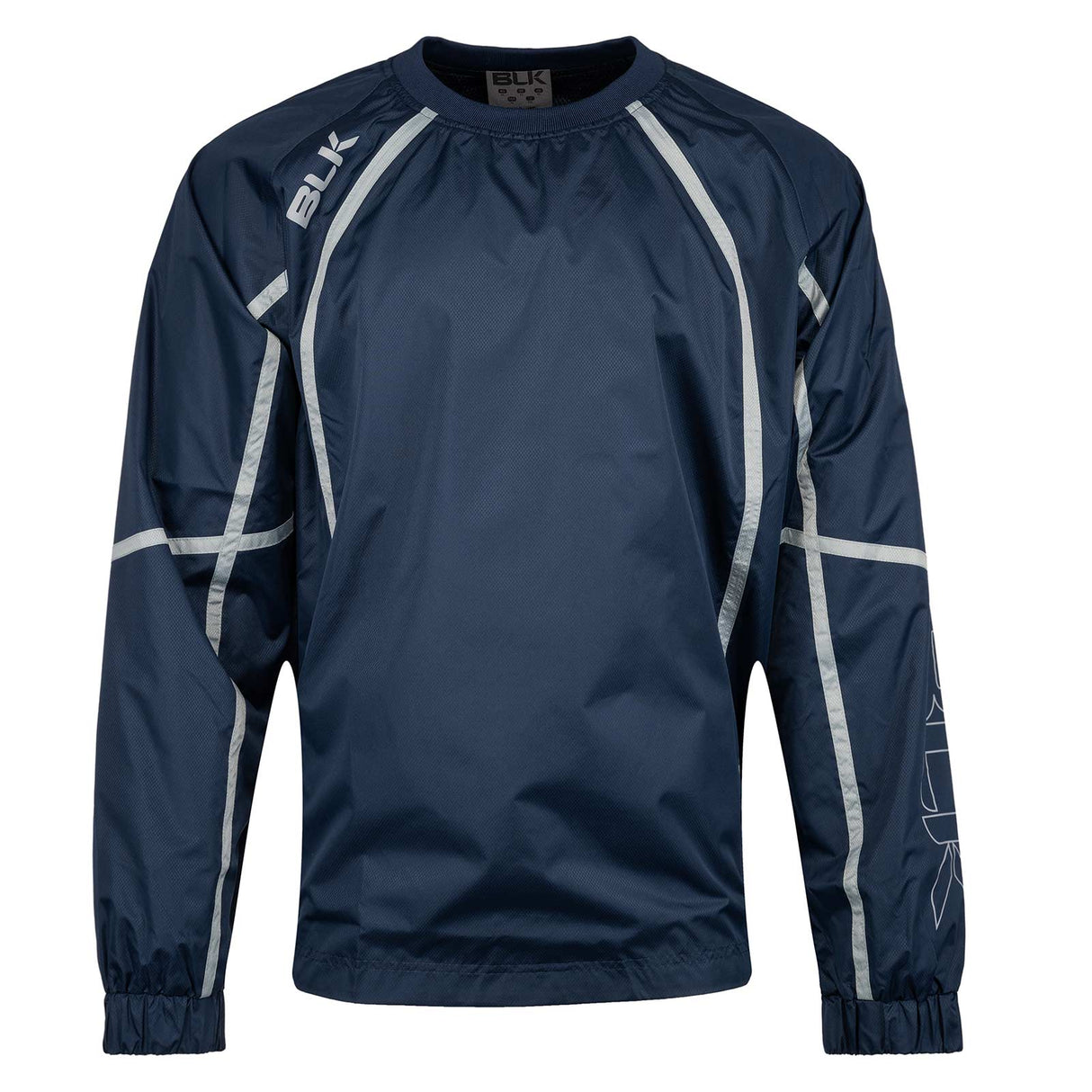BLK Tek V Kids Long Sleeve Crew Pullover Training Top