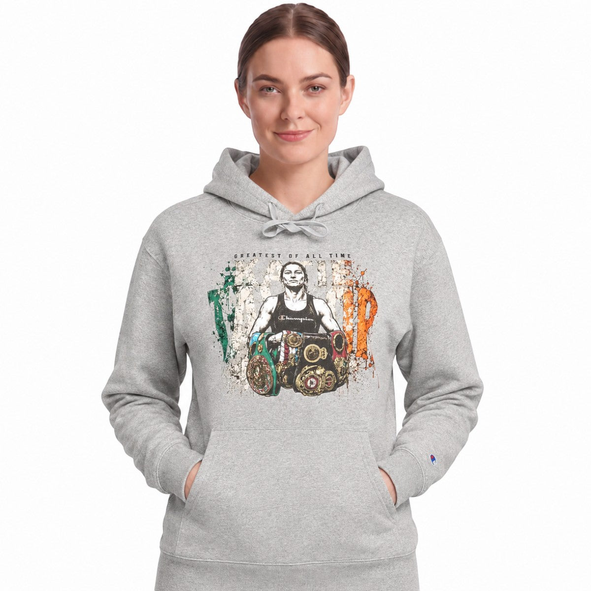 CHAMPION KT FAN HOODY GREY