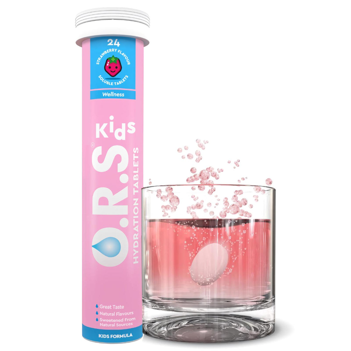 O.R.S Kids Strawberry Flavour Hydration Tablets