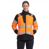 Portwest PW3 Hi-Vis Women's Hybrid Baffle Jacket Orange/Black