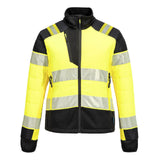 Portwest PW3 Hi-Vis Women's Hybrid Baffle Jacket Yellow/Black