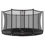 BERG Favorit InGround 430 Trampoline Grey + Safety Net Comfort