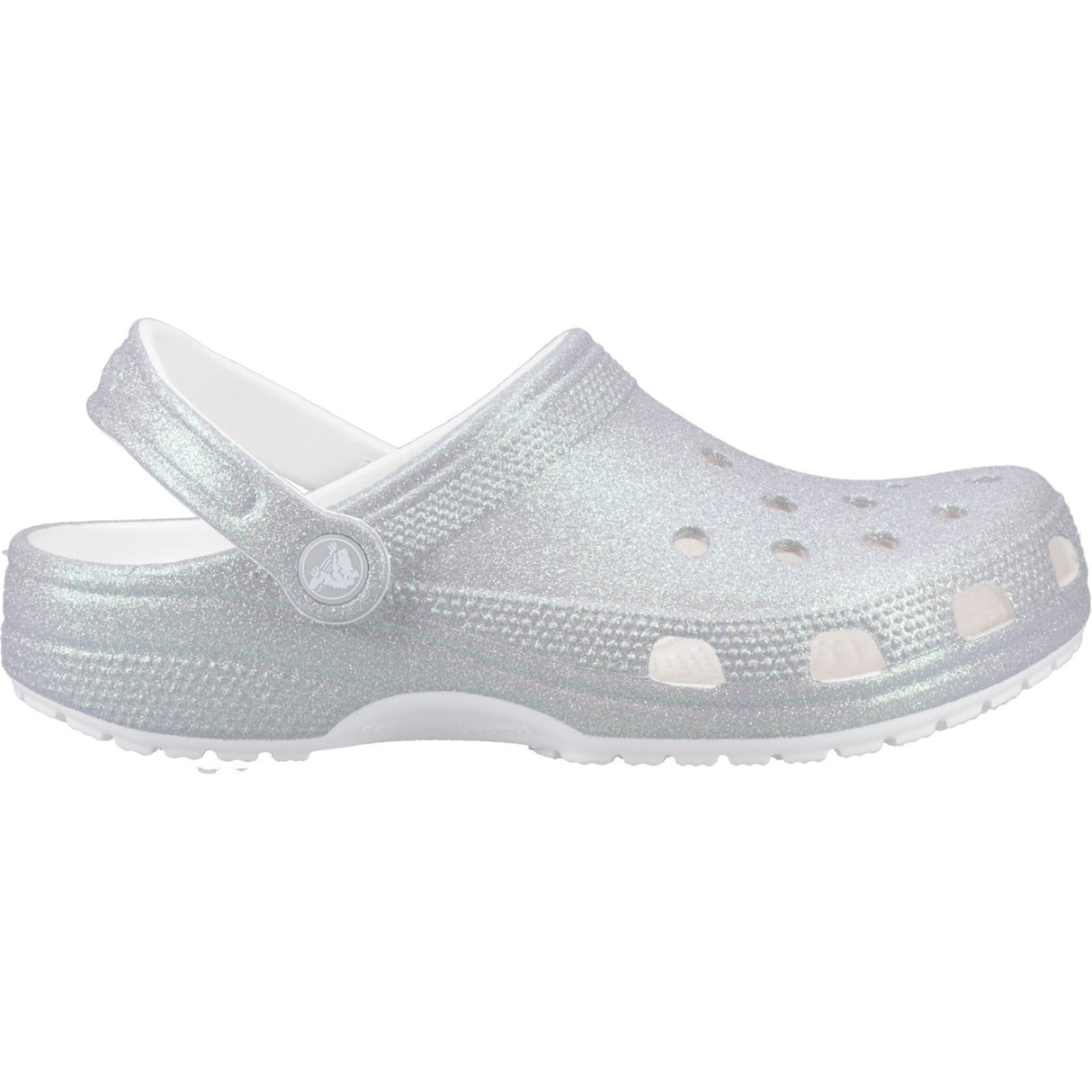 Crocs Classic Glitter Clog Unisex Beach White