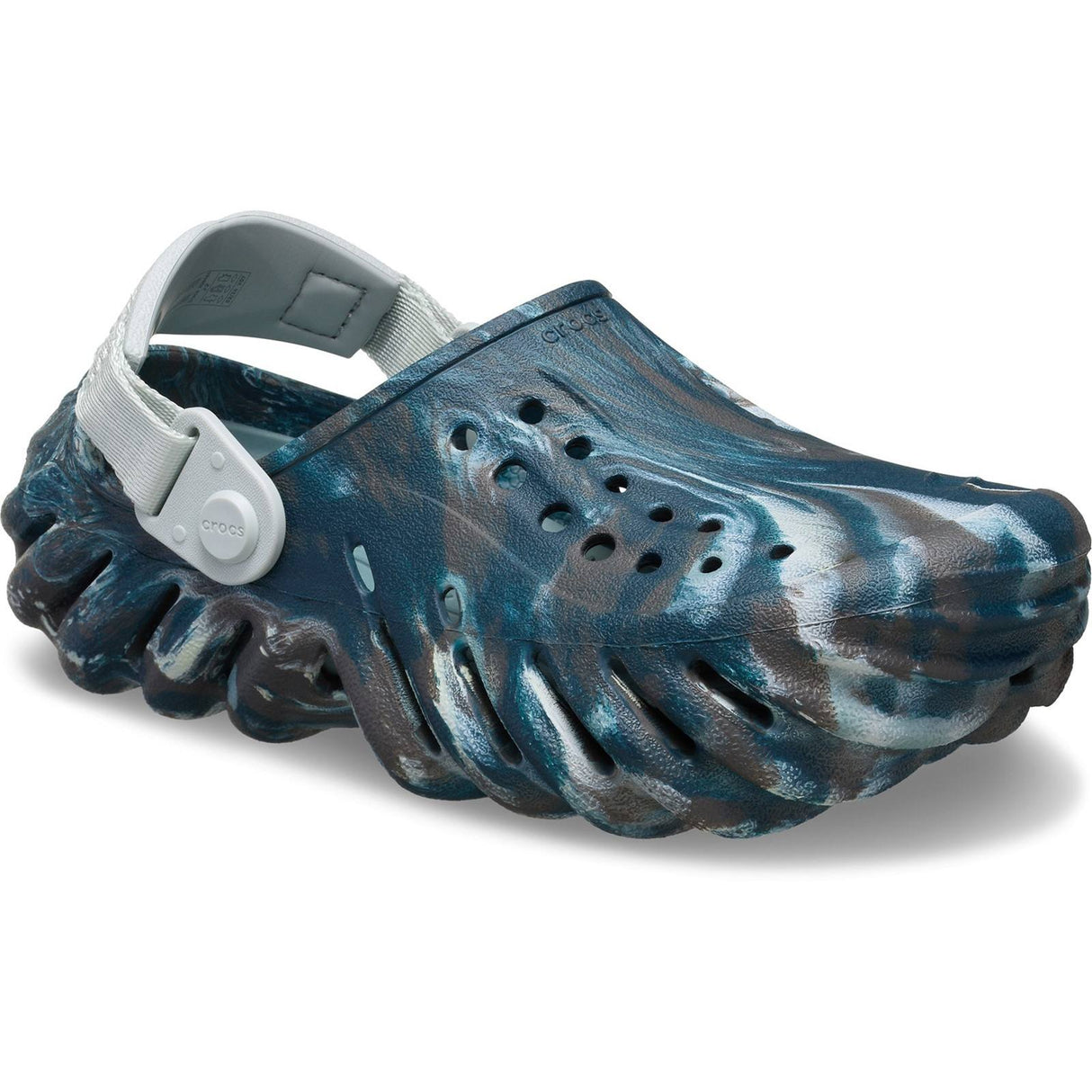 Crocs Echo Marbled Clog Junior Kids Beach Black Sand/Multi