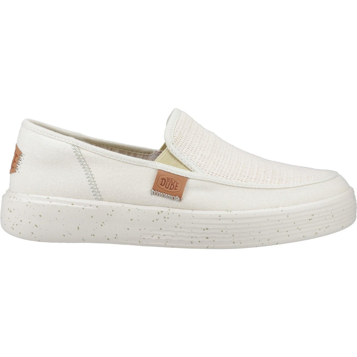 HEYDUDE Mens Sunapee Coastline Shoe Bone