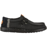 HEYDUDE Mens Wally Elevated Basics Shoes Black