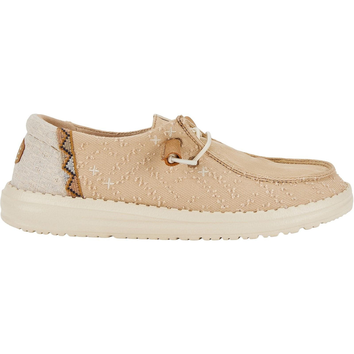 HEYDUDE Womens Wendy Crafted Boho Shoes Tan