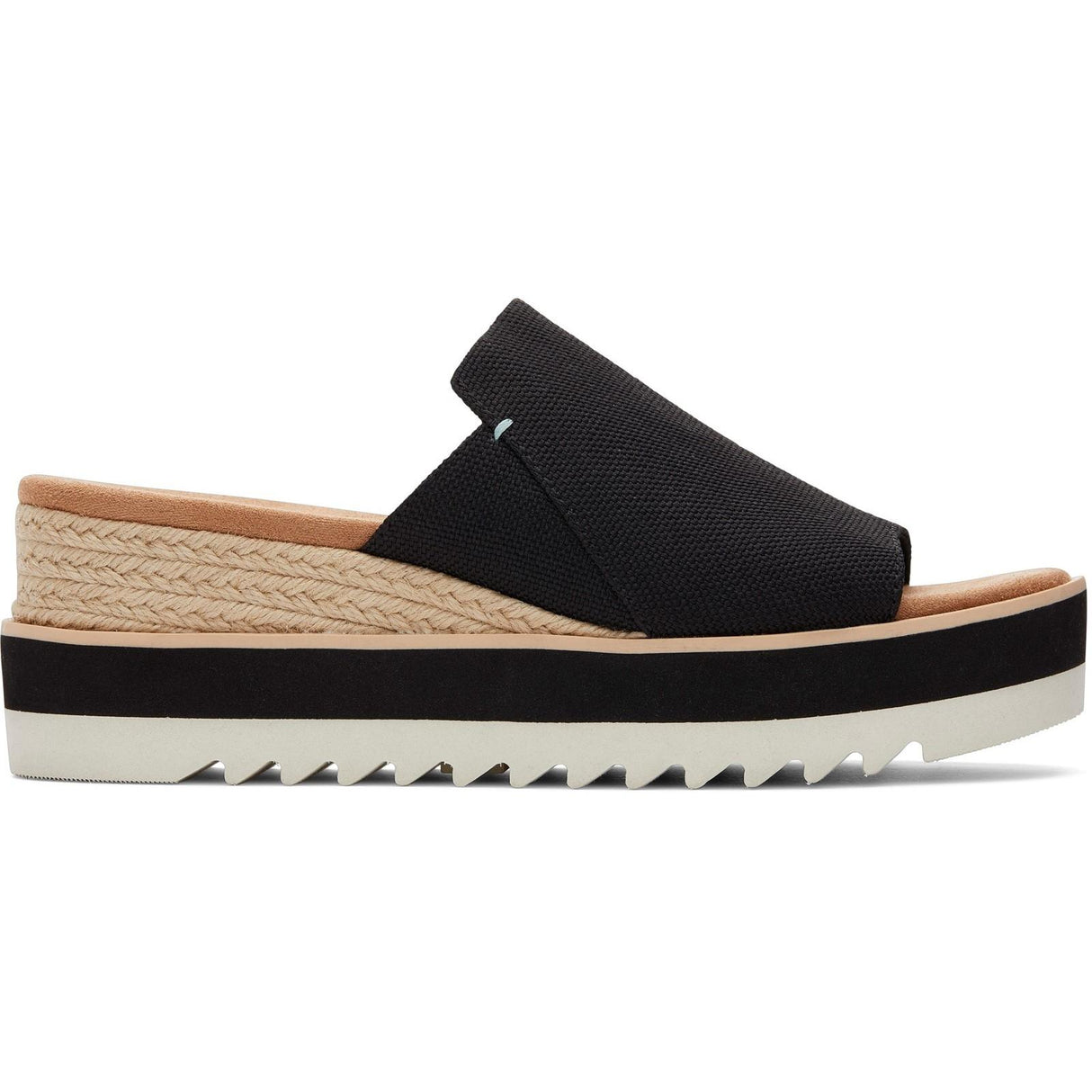 TOMS Womens Diana Mule Wedge Black