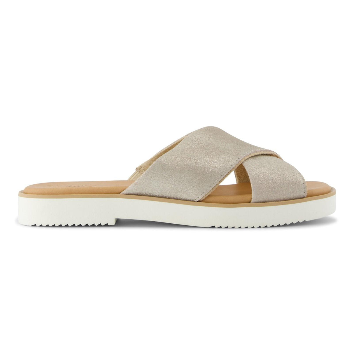TOMS Womens Mae Crossover Sandal Champagne