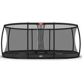BERG Grand Elite InGround 520 Trampoline Grey + Safety Net Deluxe