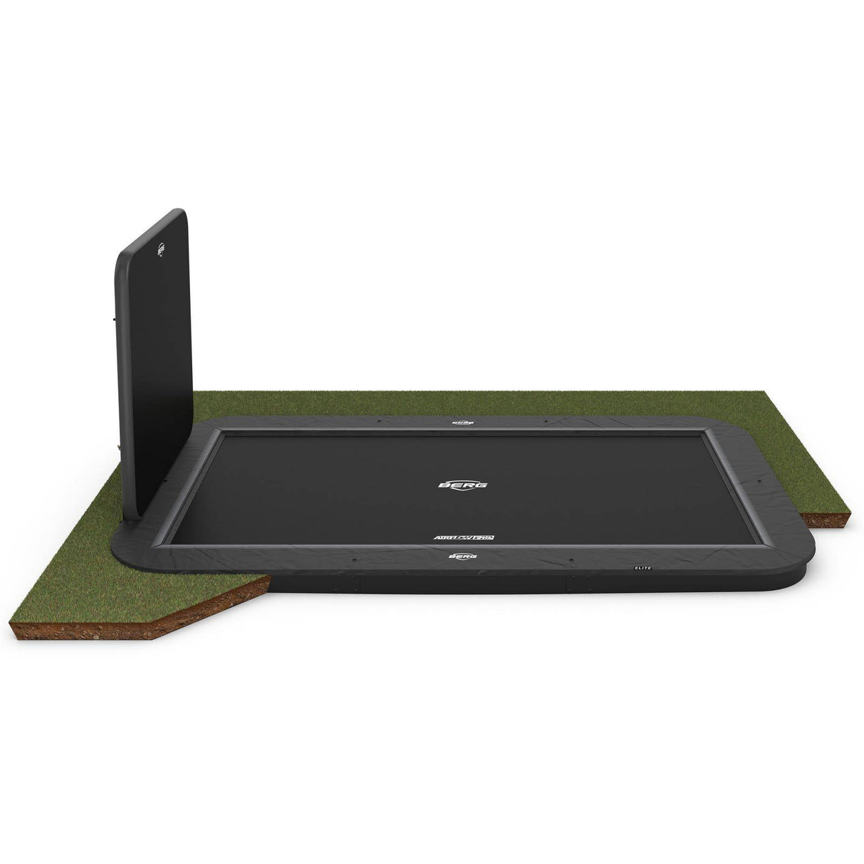 BERG SPORTS Ultim Elite FlatGround 500 Trampoline Grey + AeroWall