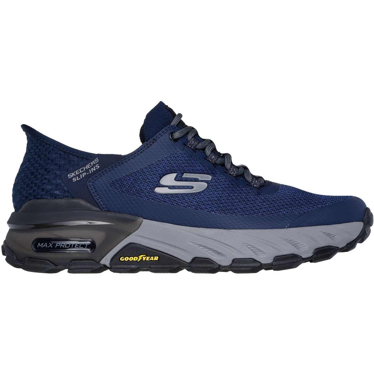 Skechers Mens Max Protect Assembly Hiking Shoes Navy