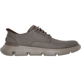 Skechers Mens Garza Clive Shoe Dark Taupe