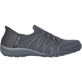 Skechers Womens Breathe-Easy - Roll-With-Me Shoe Charcoal