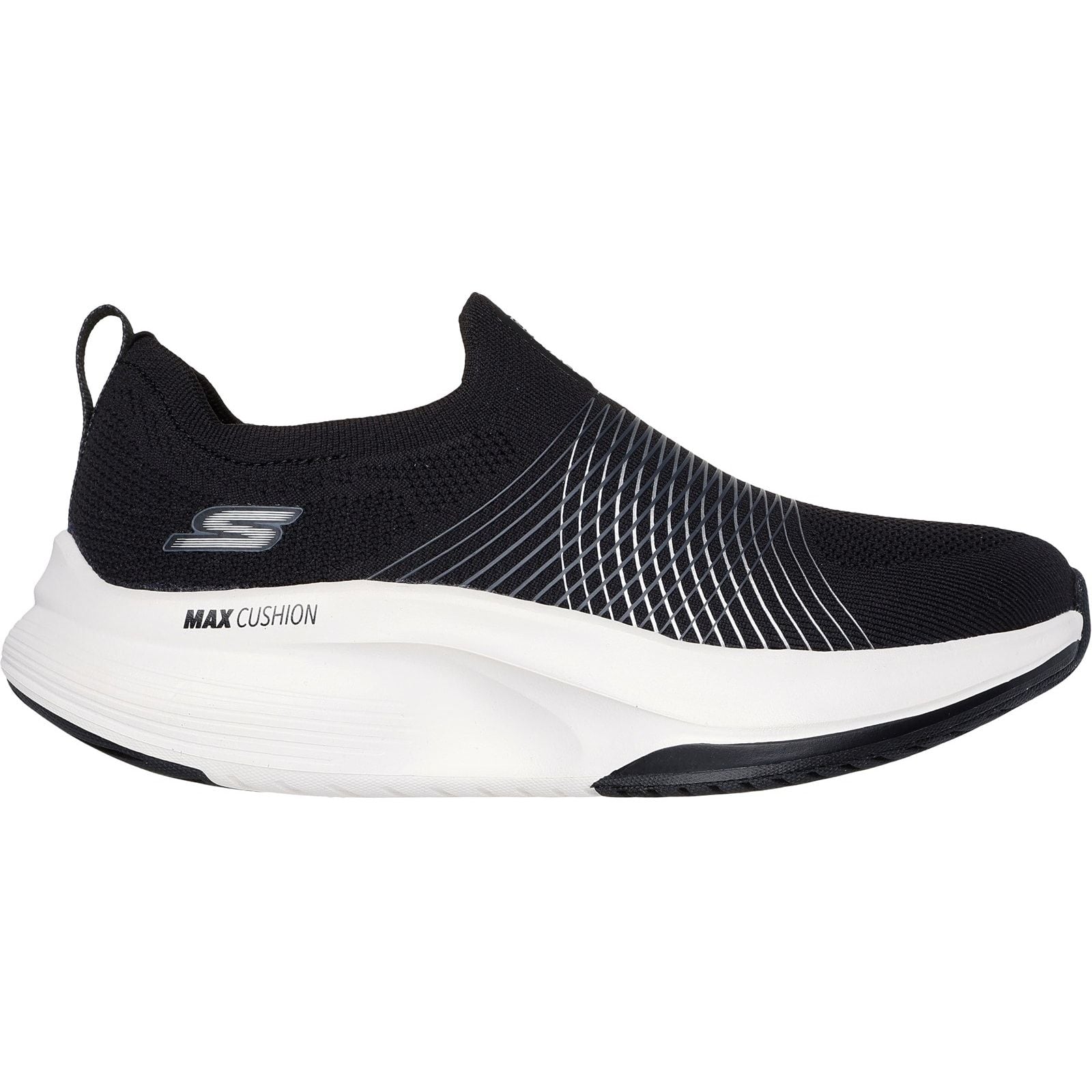 Skechers Womens GO WALK Max Walker Sally Shoes Black/White