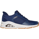 Skechers Womens Tres-Air Uno Easy Steppers Trainers Navy