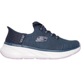 Skechers Womens Edgeride Impression Shoes Navy/Lavender