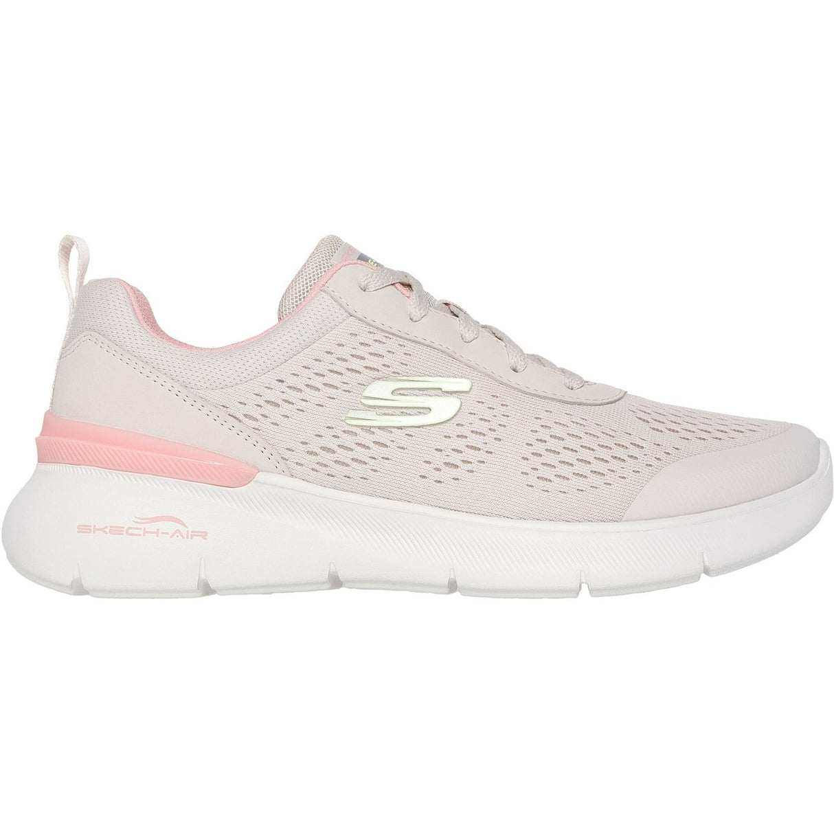 Skechers Womens Skech-Air Dynamight 2.0 New Heights Shoe Natural/Pink