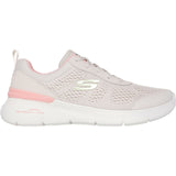 Skechers Womens Skech-Air Dynamight 2.0 New Heights Shoe Natural/Pink