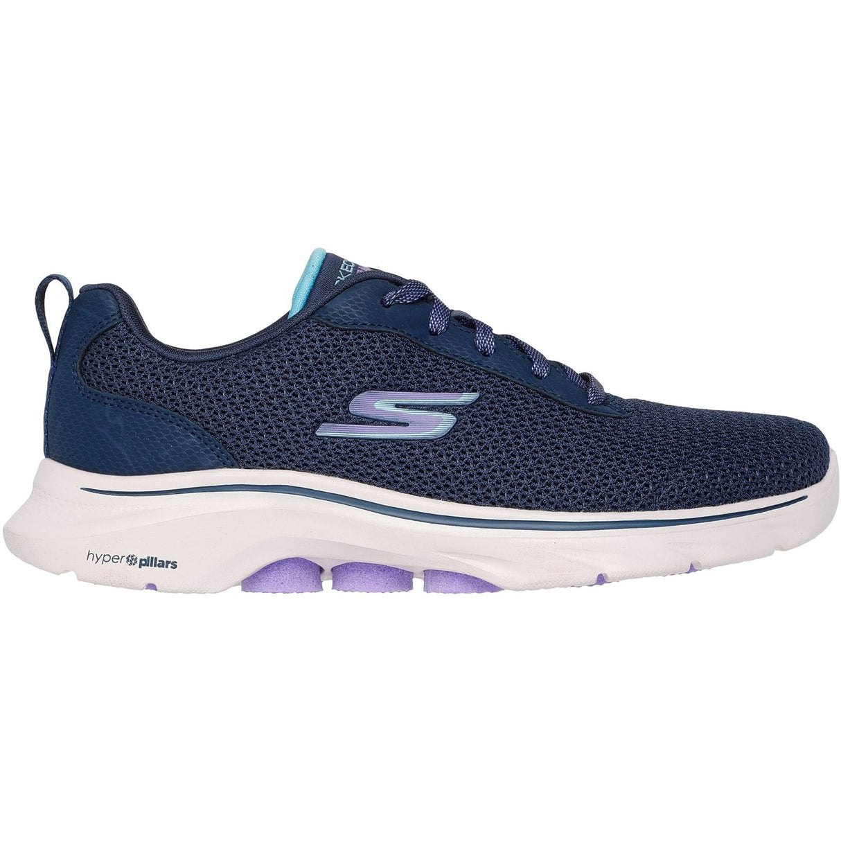 Skechers Womens Go Walk 7 Kaylor Trainer Navy/Purple