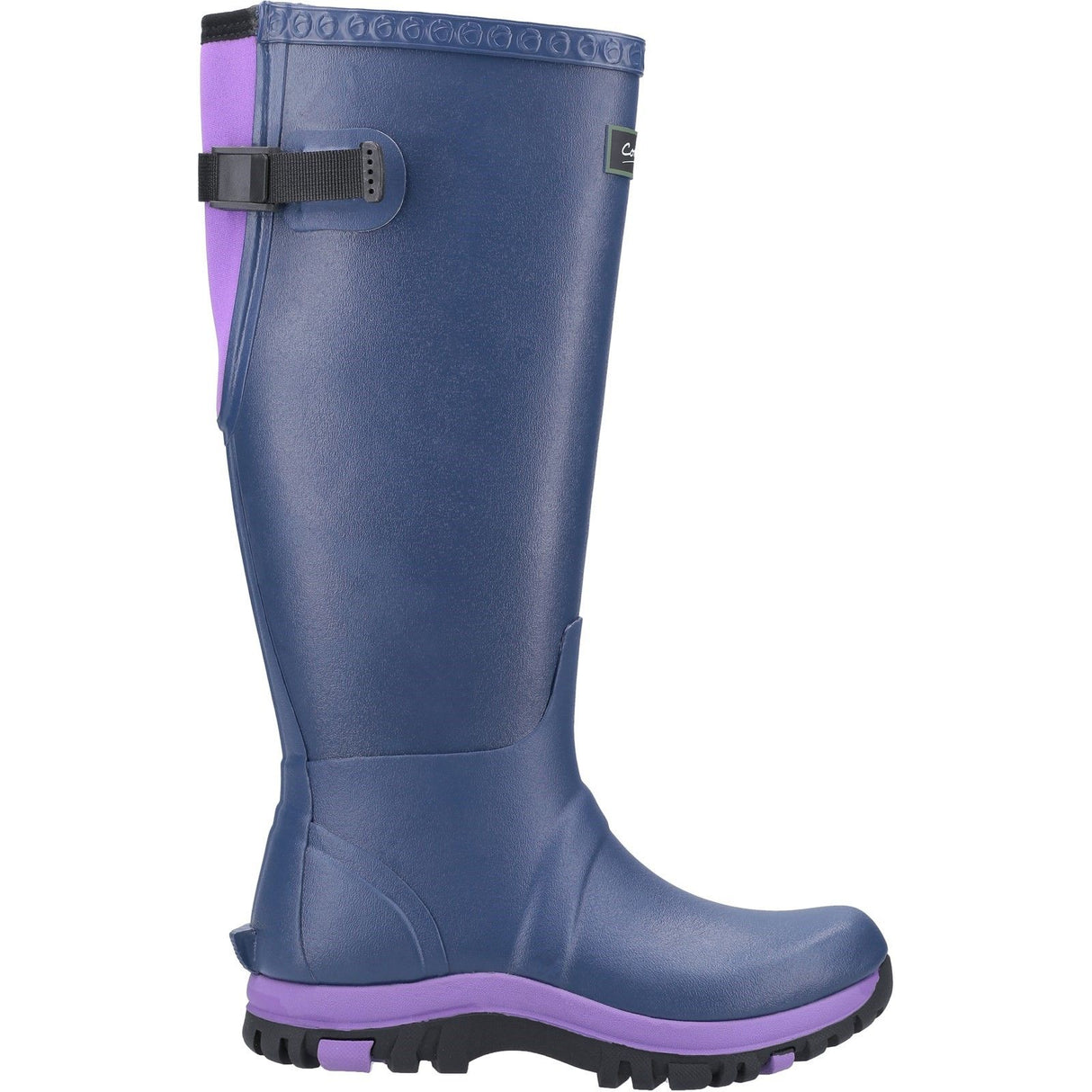 Cotswold Womens Realm Adjustable Wellington Boot Blue/Purple