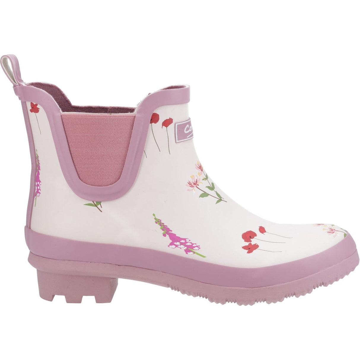 Cotswold Womens Wildflower Ankle Wellingtons Pink