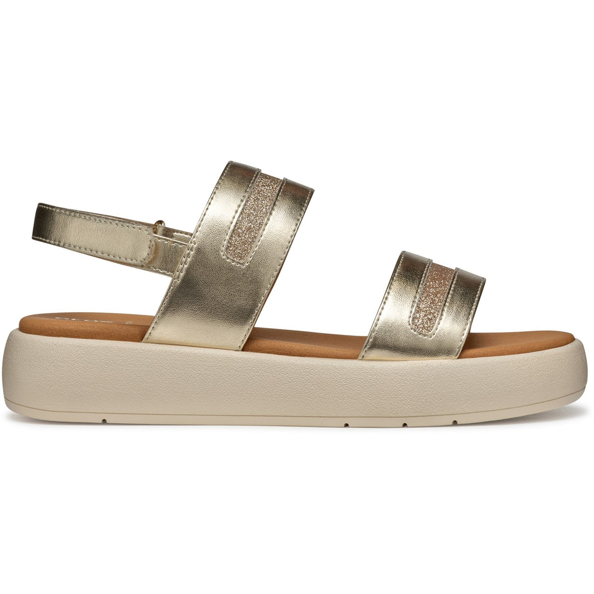 Geox Womens D CAMALEI SANDALS Light Gold