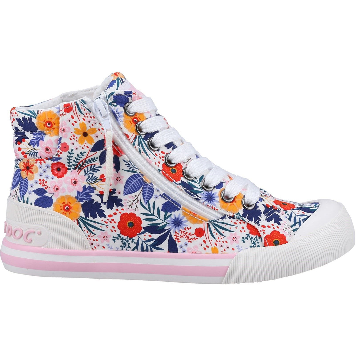 Rocket Dog Womens Jazzin Malden Floral Shoes White/Multi