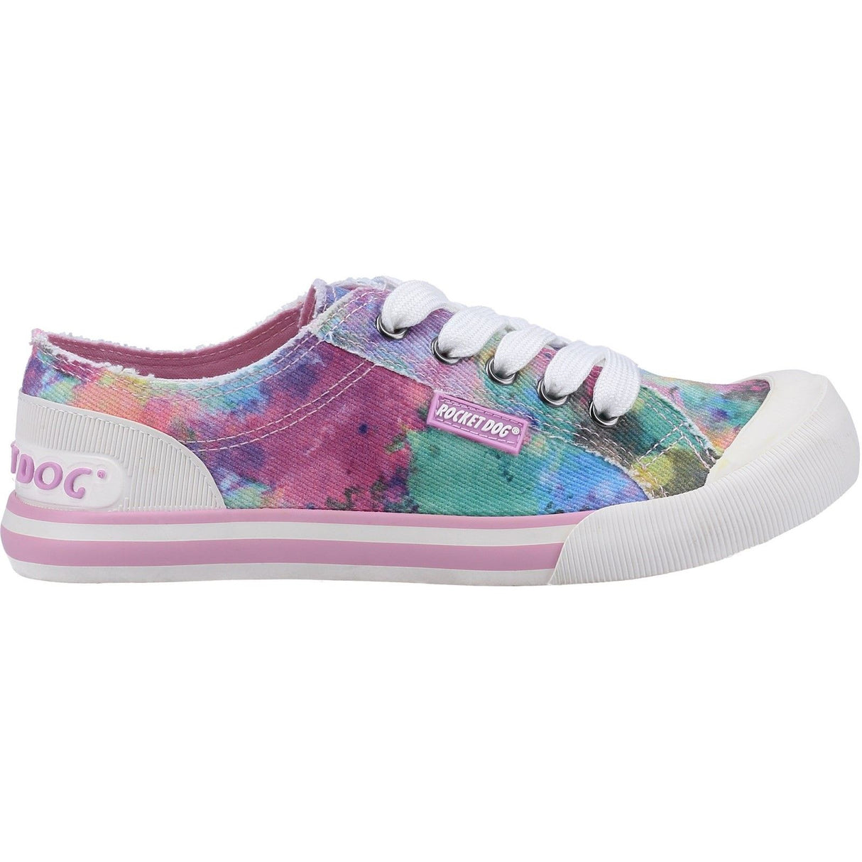 Rocket Dog Womens Rocket Dog Jazzin Candy Tie Dye Sneaker Pink/Multi
