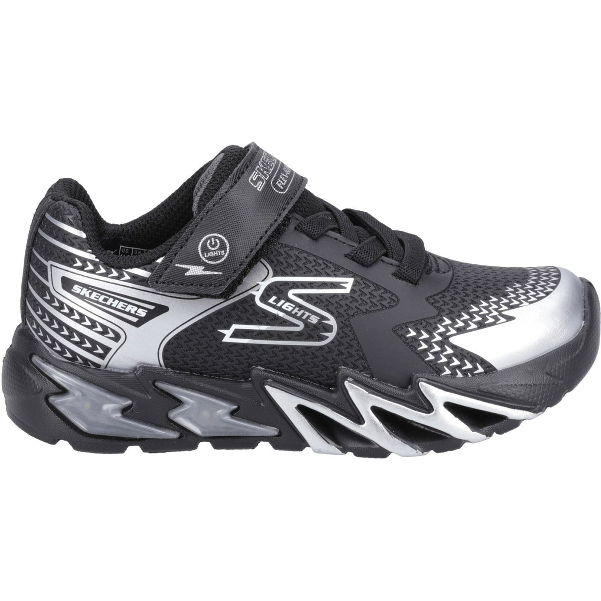 Skechers Junior Boys S Lights: Flex-Glow Bolt Shoe Black