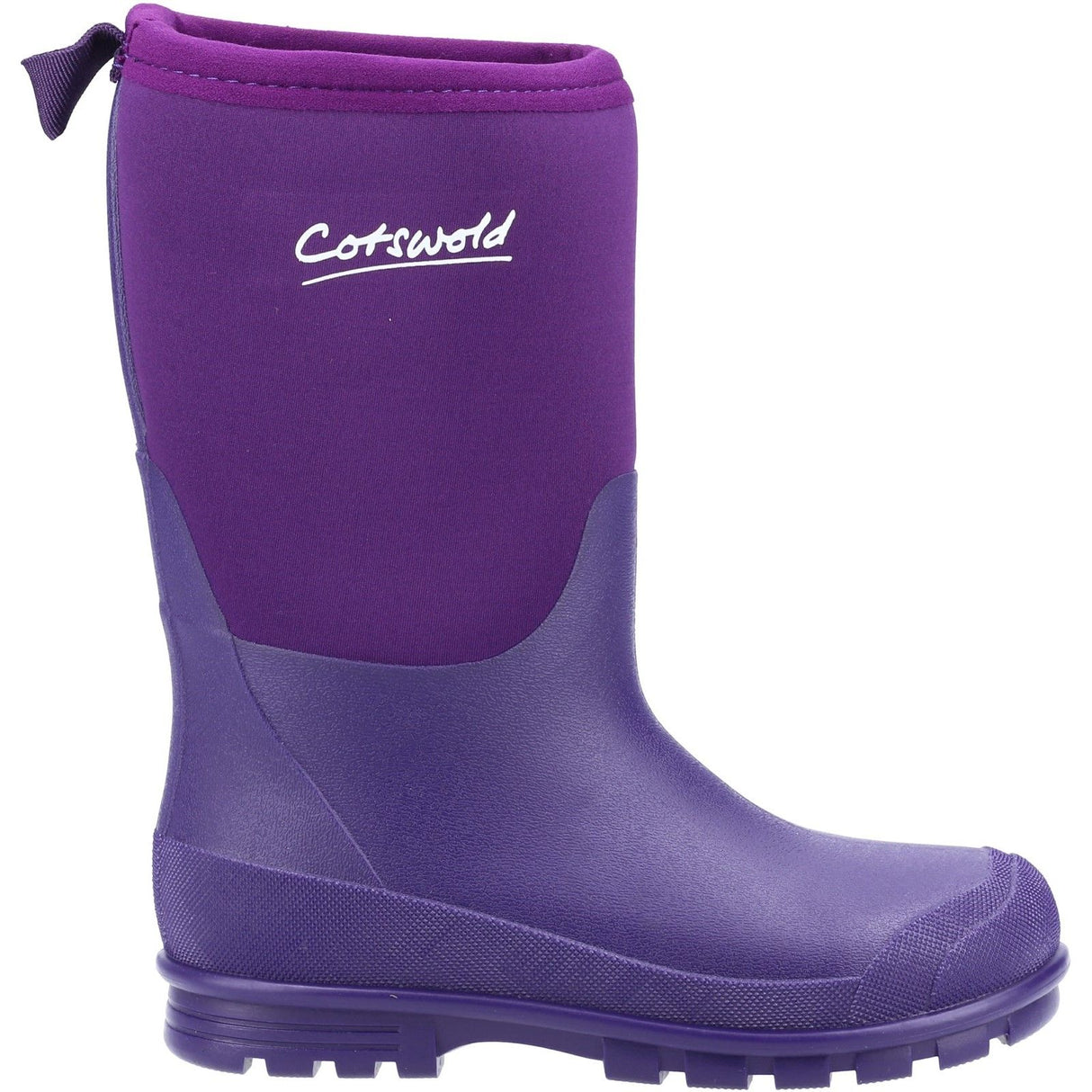 Cotswold Junior Kids Hilly Neoprene Childrens Wellington Boot Purple