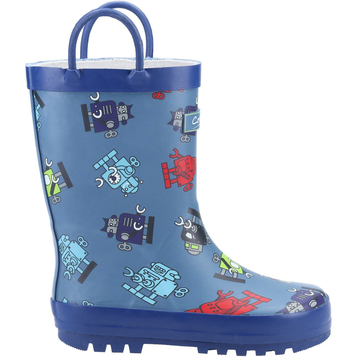 Cotswold Junior Kids Puddle Waterproof Pull On Boot Robot