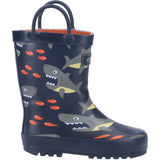 Cotswold Infant Kids Puddle Waterproof Pull On Boot Shark