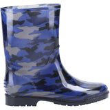 Cotswold Junior Girls Pvc Wellington Navy Camo