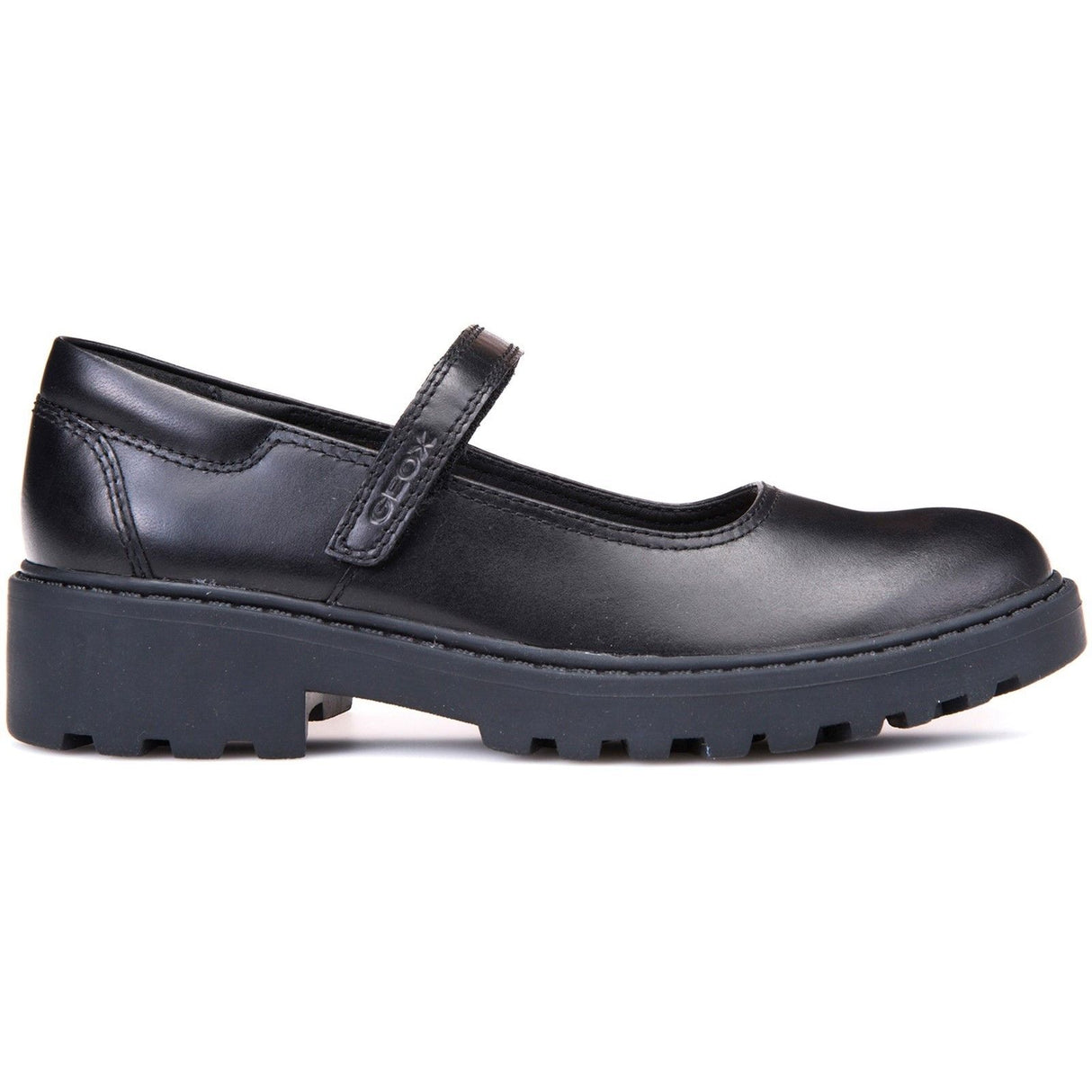 Geox Girls J Casey G. P Touch Fastening Shoe Black