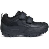 Geox Boys J New Savage B A Waterproof Touch Fastening Trainer Black