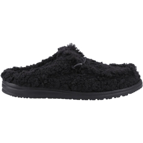 HEYDUDE Mens Wally Slipper Black/Black
