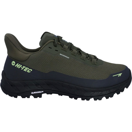 Hi-Tec Mens ALTITUDE LITE WP Shoe Olive Night/Charcoal Grey/Lime