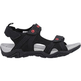 Hi-Tec Mens Crater Sandal Black/Grey/Red