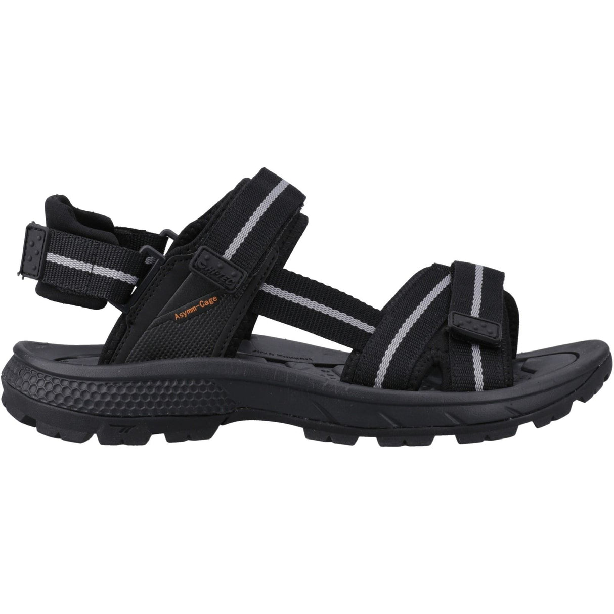 Hi-Tec Mens Sierra Sandal Black/Grey/Orange