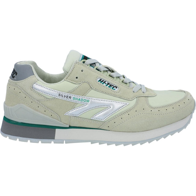 Hi-Tec Mens Silver Shadow OG Trainer Silver/Grey/Green