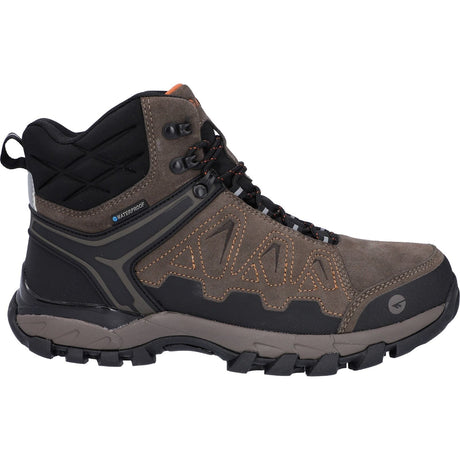 Hi-Tec Mens V-Lite Explorer WP Hiking Boots Chestnut/Orange