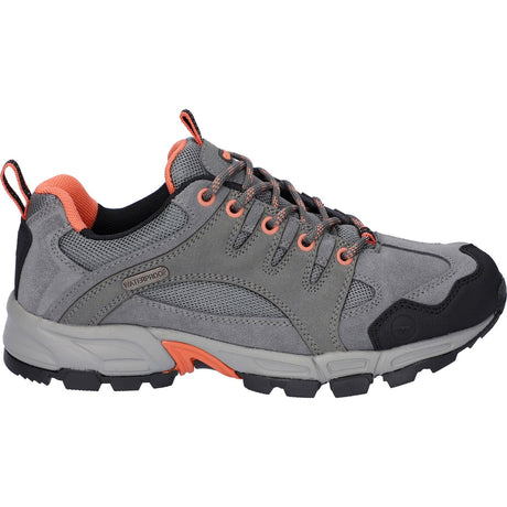 Hi-Tec Womens Auckland Lite Shoes Steel/Coral/Cool Grey