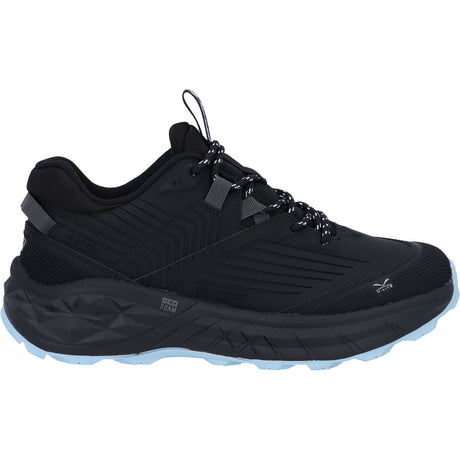 Hi-Tec Womens Fuse Trek Hiking Shoes Black/Blue Fog