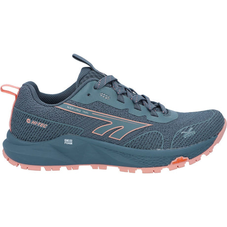 Hi-Tec Womens Geo Nakuru Trainers Flintstone/Coral