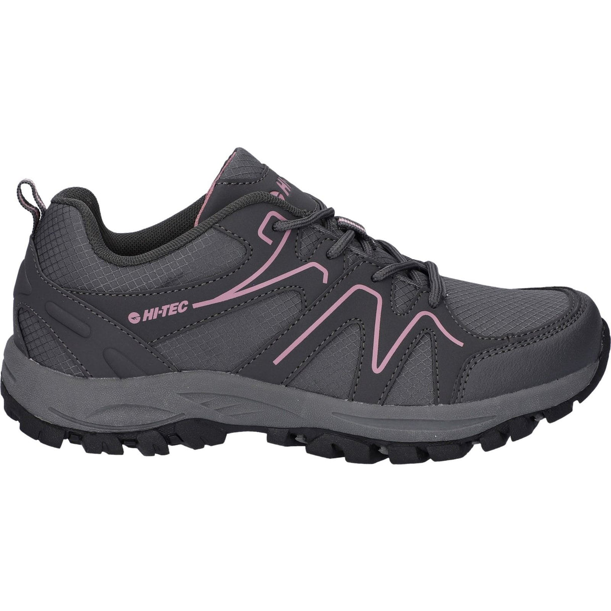 Hi-Tec Womens Maine Shoes Steel Grey Charcoal