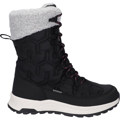Hi-Tec Womens Sophia Boot Jet Black/Festival Fuchsia