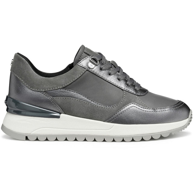 Geox Womens D DESYA A SNEAKERS Dark Grey/Gun