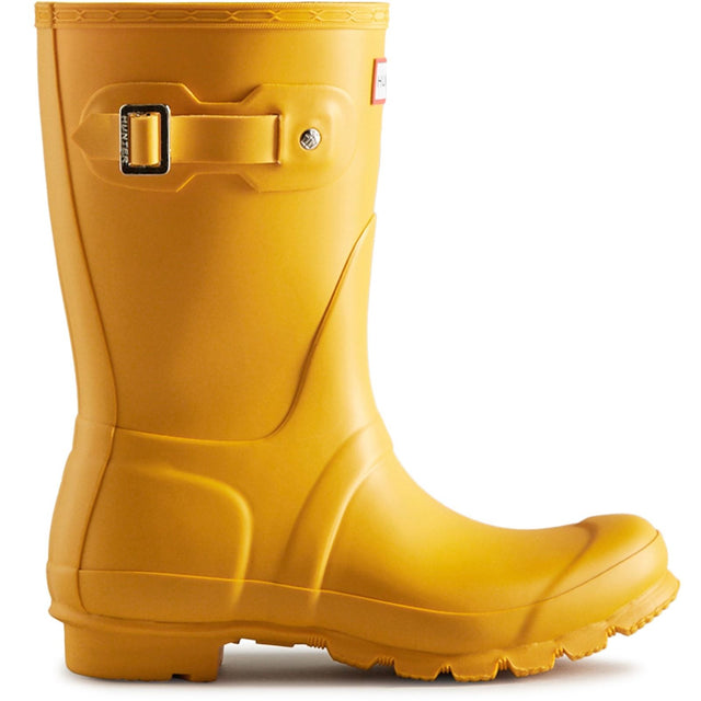 Hunter Womens Original Short Wellington Boots Yellow